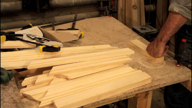 как делают деревянный багет 2